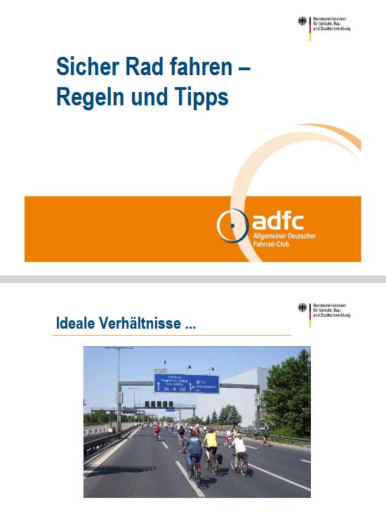 ADFC - Sicher Rad fahren